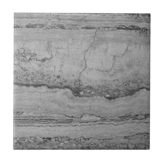 Grey Granite marble | abstract stone pattern   Tile (Front)