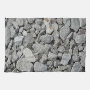 Grey Granite Pebbles Tea Towel