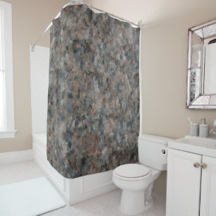 Grey Granite  Shower Curtain
