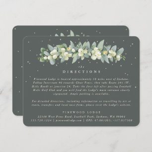 Grey Green Snowberry+Eucalyptus Garland Directions Enclosure Card