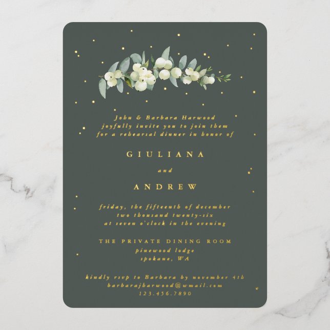 Grey Green Snowberry+Eucalyptus Wedding Rehearsal (Front)