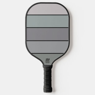 Grey Green With Black Stripes On Watercolor Paper Pickleball Paddle