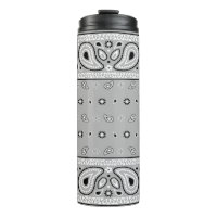 Grey Grey Bandanna Paisley Country Hip Hop Cowboy