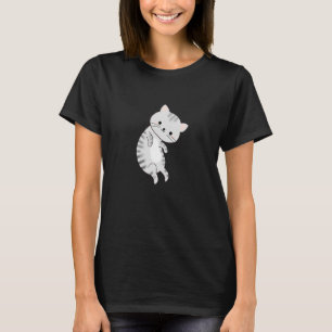 Grey Grey Cat Cute Pet T-Shirt