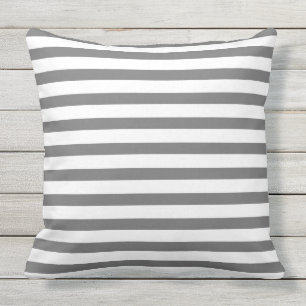 Grey Grey Cool Stripes Cushion
