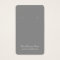 Grey Grey Plain Simple Custom Earring Card