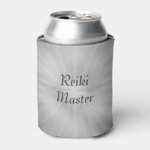 Grey grey Silver Reiki Master design Can Cooler
