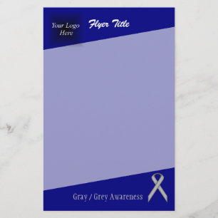 Grey / Grey Standard Ribbon by Kenneth Yoncich Flyer