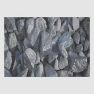 Grey-Grey Stones Tissue Paper