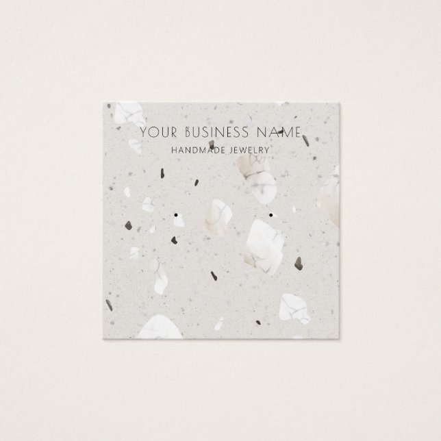 Grey Grey Terrazzo Earring Display Cards (Front)