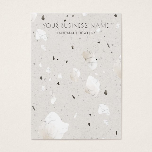 Grey Grey Terrazzo Earring Display Cards (Front)