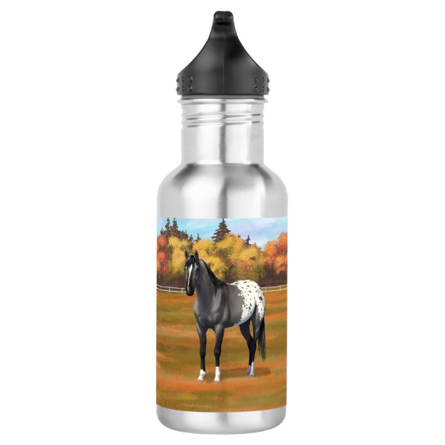 Grey Grulla Appaloosa Quarter Horse Stallion 532 Ml Water Bottle (Right)