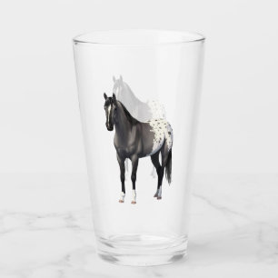 Grey Grulla Appaloosa Quarter Horse Stallion Glass