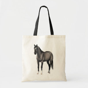 Grey Grulla Quarter Horse Stallion Tote Bag