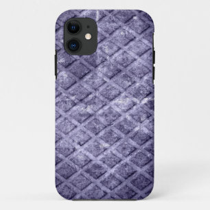 Grey grunge diamond rust metal Case-Mate iPhone case