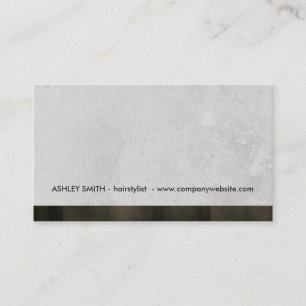 Grey Grunge Modern Style Trim Business Card