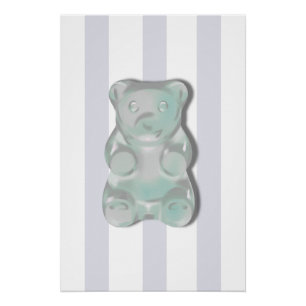 Grey Gummy Bear Boys Room Poster