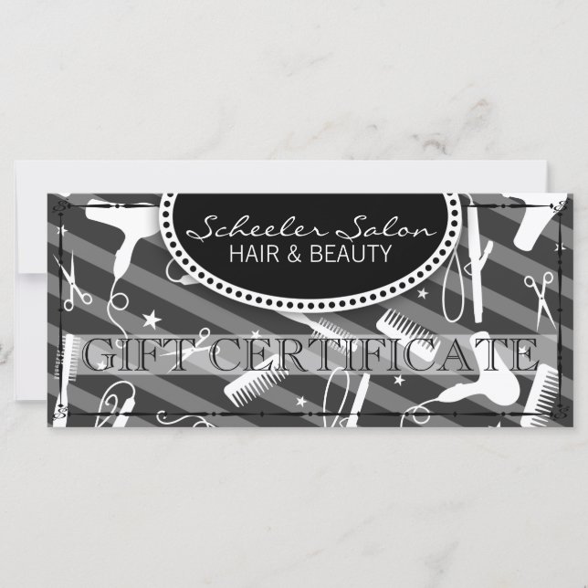 Grey Hair & Beauty Gift Certificate (Front)
