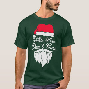 Grey Hair Grandfather Christmas Santa Claus T-Shirt
