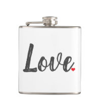 grey handwritten LOVE + red HEART |