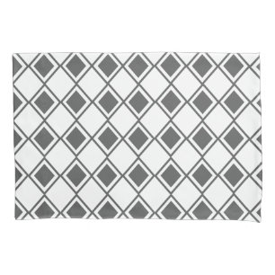 Grey Harlequin Pillowcase