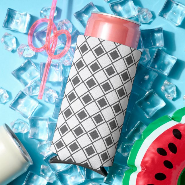 Grey Harlequin  Seltzer Can Cooler (In Situ Summer)