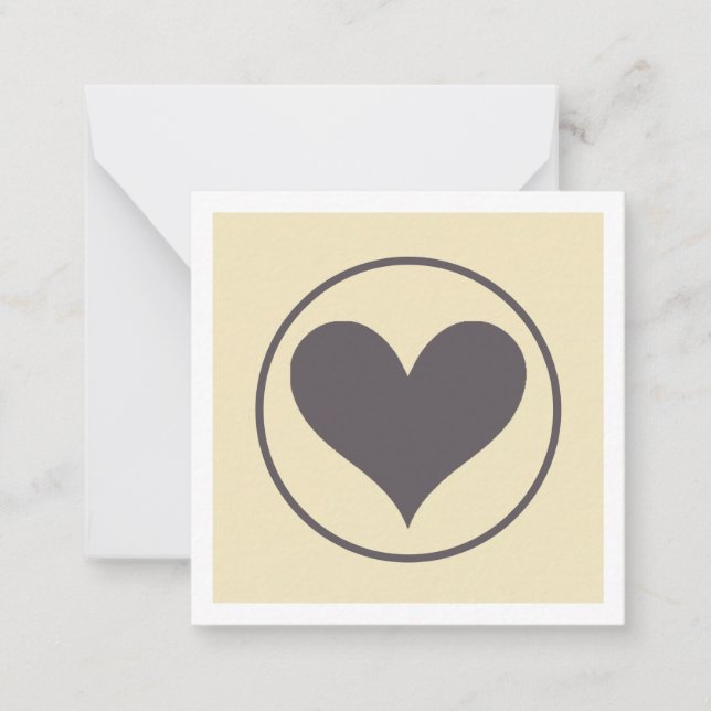 Grey heart card (Front)