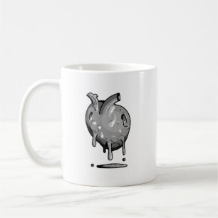 grey heart mug