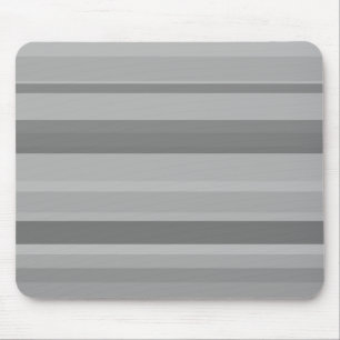 Grey horizontal stripes mouse pad