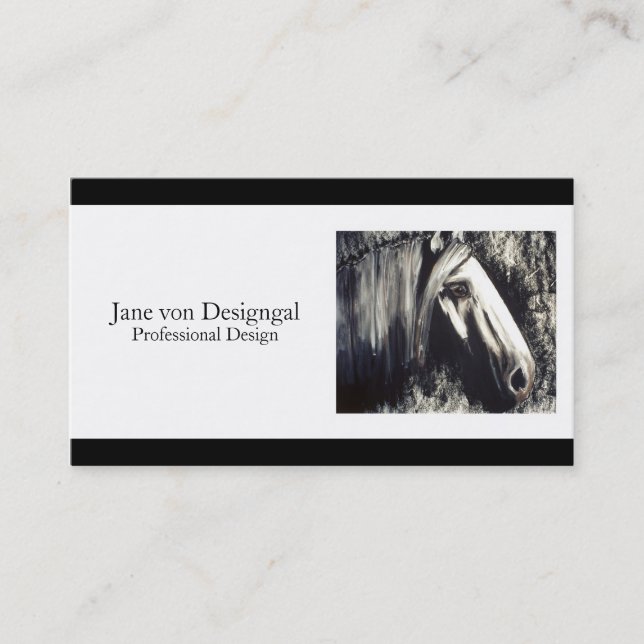 Grey Horse Business Card (Front)