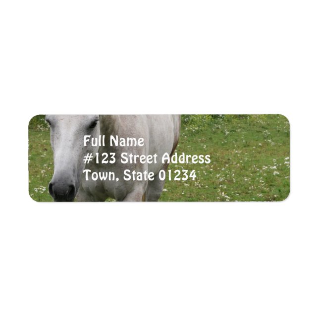 Grey Horse  Mailing Labels (Front)