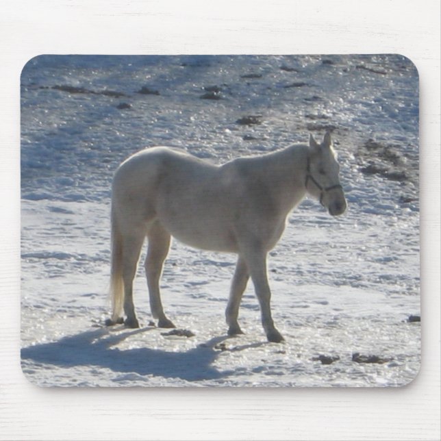 Grey Horse Mousepad (Front)