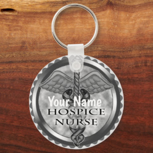 Grey Hospice Nurse  Keychain