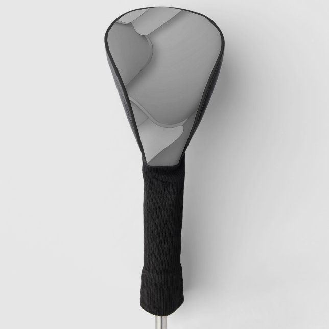 Grey Hues Modern Art  Golf Head Cover (Front)
