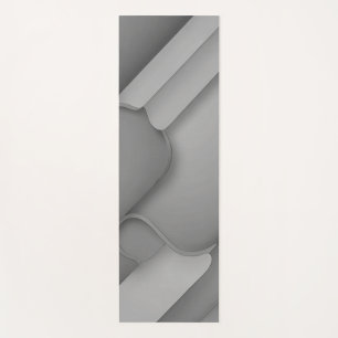 Grey Hues Modern Art Yoga Mat
