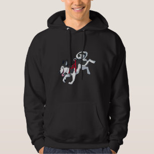 Grey Husky Running Hoodie