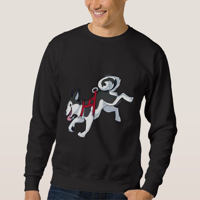 Grey Husky Running Sweatshirt (Front)
