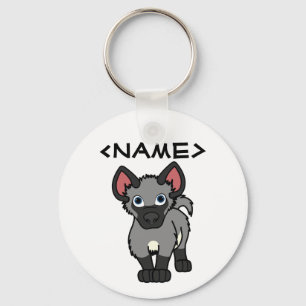 Grey Hyena Cub Key Ring
