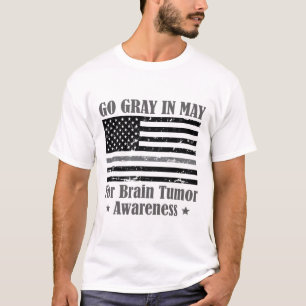 Grey In May Brain Tumour Awareness Cancer Hope Gre T-Shirt