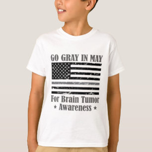 Grey In May Brain Tumour Awareness Cancer Hope Gre T-Shirt