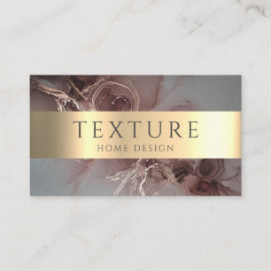 Grey Ink Pattern Marble Texture Stone Pattern Business Card