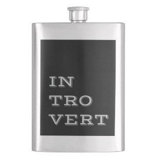 Grey Introvert Flask
