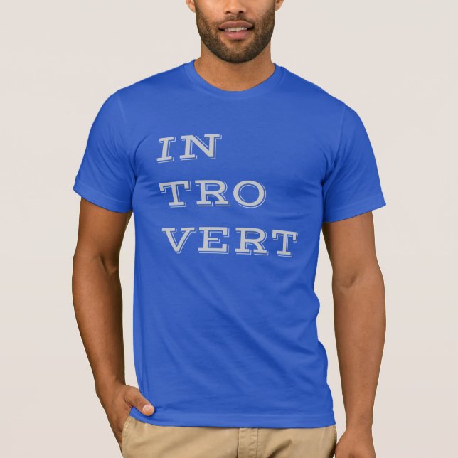 Grey Introvert T-shirt (Front)