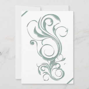 Grey Jade Embossed Look Invites