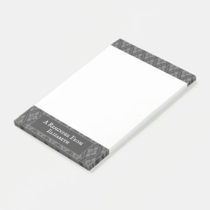 Grey Japanese Scroll Personalised Notes