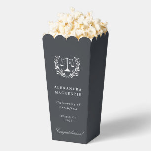 Grey JD Law Scales Graduation Favour Box