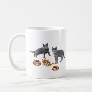 Grey Kittens Tea Party Mug