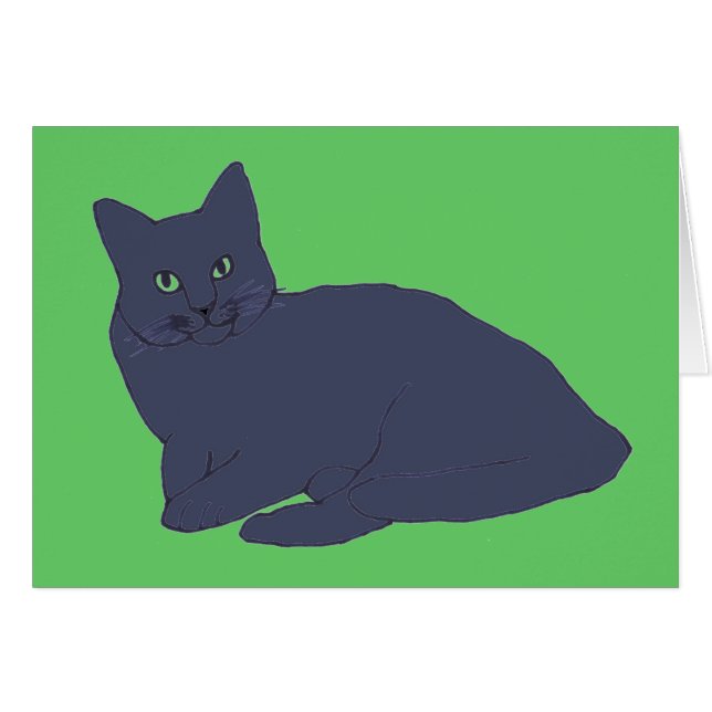 Grey Kitty card (Front Horizontal)