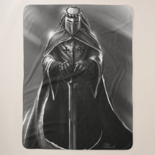 GREY KNIGHT SHERPA BLANKET