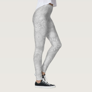 Grey Lace Leggings